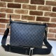 Replica Borsa Messenger Gucci con Interlocking G ‎726833 Nera