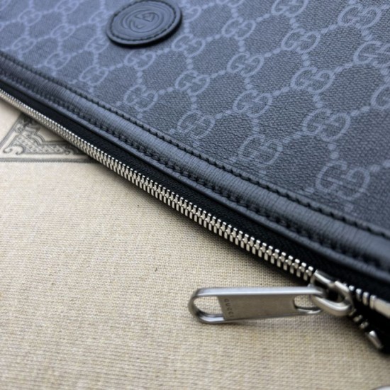 Replica Borsa Messenger Gucci con Interlocking G ‎726833 Nera
