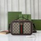 Replica Borsa a spalla Gucci Ophidia piccola con nastro Web 739392 Marrone