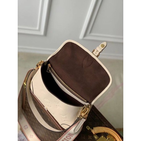 Replica Borsa Louis Vuitton Diane Monogram Empreinte M46388 Bianca