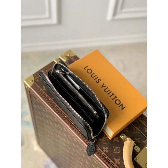 Replica Portafoglio Louis Vuitton Zippy Mahina M61867 Nero