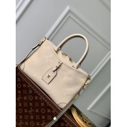 Replica Borsa Louis Vuitton Trianon PM Monogram Empreinte M46503 Bianca