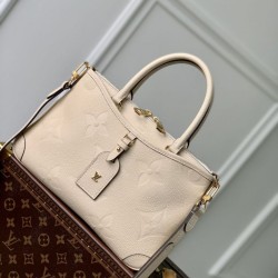 Replica Borsa Louis Vuitton Trianon PM Monogram Empreinte M46503 Bianca