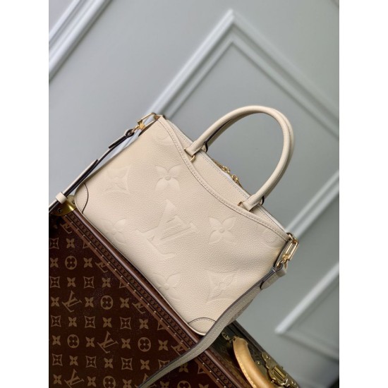 Replica Borsa Louis Vuitton Trianon PM Monogram Empreinte M46503 Bianca