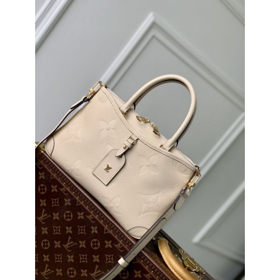 Replica Borsa Louis Vuitton Trianon PM Monogram Empreinte M46503 Bianca