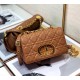 Replica Christian Dior Piccola Borsa Caro Cannage Pelle Di Vitello Marrone