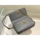 Replica Christian Dior Caro Pouch Cannage Vitello Blu