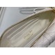 Replica Christian Dior Caro Pouch Cannage Vitello Bianco