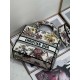 Replica Borsa Christian Dior Medium Lady D-Lite Jardin Botanique Ricamo Bianco