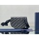 Replica Christian Dior Saddle Men Pouch Dior Oblique Jacquard Beige / Nero
