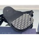 Replica Christian Dior Saddle Men Pouch Dior Oblique Jacquard Beige / Nero