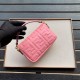 Replica Borsa Fendi Mini Baguette Motivo FF Rosa