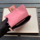 Replica Borsa Fendi Mini Baguette Motivo FF Rosa