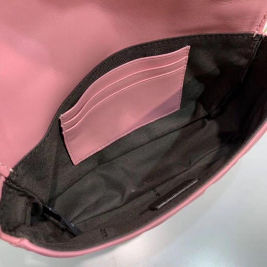 Replica Borsa Fendi Mini Baguette Motivo FF Rosa