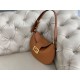 Replica Borsa Hobo Croissant Piccola Fendi Marrone