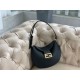 Replica Fendi Piccola Borsa Hobo Croissant Nera