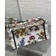 Replica Christian Dior Small Dior Book Tote Bianco Multicolor Ricamo Dior Petites Fleurs