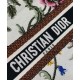 Replica Christian Dior Small Dior Book Tote Bianco Multicolor Ricamo Dior Petites Fleurs