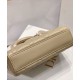 Replica Borsa Christian Dior Micro Lady d-Joy Latte Patent Cannage Vitello Albicocca