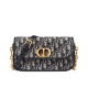 Replica Christian Dior 30 Montaigne Avenue Bag Box pelle di vitello blu scuro