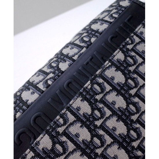 Replica Christian Dior 30 Montaigne Avenue Bag Box pelle di vitello blu scuro