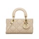 Replica Borsa Christian Dior Small Lady D-Joy Latte Patent Cannage Vitello Albicocca
