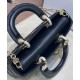 Replica Borsa Christian Dior Small Lady D-Joy Latte Patent Cannage Vitello Nero