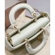 Replica Christian Dior Small Lady D-Joy Bag Latte Patent Cannage Calfskin Cream