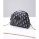 Replica Borsa Christian Dior Mini 30 Montaigne D-Cosy blu scuro
