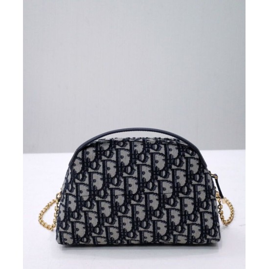 Replica Borsa Christian Dior Mini 30 Montaigne D-Cosy blu scuro