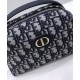 Replica Borsa Christian Dior Mini 30 Montaigne D-Cosy blu scuro