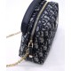 Replica Borsa Christian Dior Mini 30 Montaigne D-Cosy blu scuro