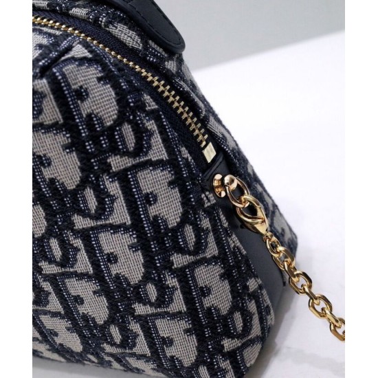 Replica Borsa Christian Dior Mini 30 Montaigne D-Cosy blu scuro