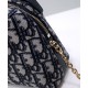 Replica Borsa Christian Dior Mini 30 Montaigne D-Cosy blu scuro