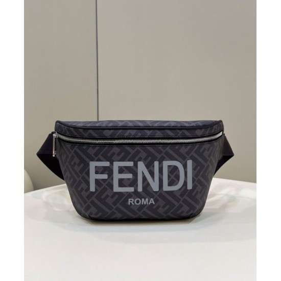 Replica Marsupio in tessuto Fendi FF 7VA562 nero
