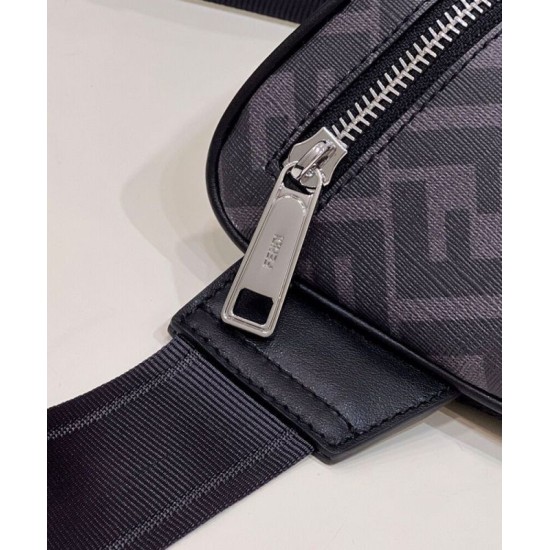 Replica Marsupio in tessuto Fendi FF 7VA562 nero