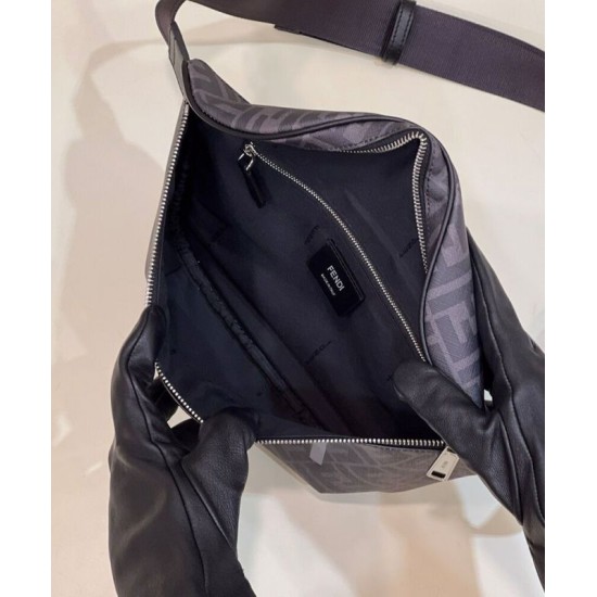 Replica Marsupio in tessuto Fendi FF 7VA562 nero