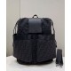 Replica Zaino jacquard Fendi con coulisse FF 7VZ056 Nero