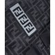 Replica Zaino jacquard Fendi con coulisse FF 7VZ056 Nero
