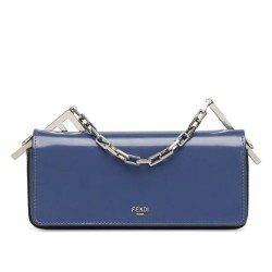 Replica Mini borsa Fendi First Sight 8BS072 blu