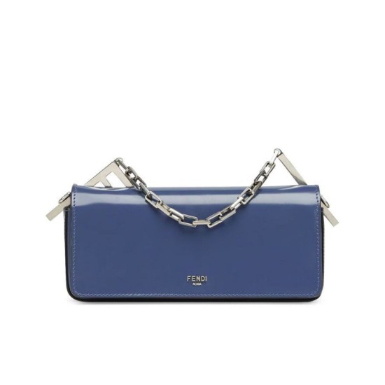 Replica Mini borsa Fendi First Sight 8BS072 blu