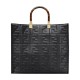Replica Fendi borsa tote media con motivo Sunshine FF 8BH386 nera
