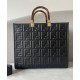 Replica Fendi borsa tote media con motivo Sunshine FF 8BH386 nera