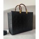 Replica Fendi borsa tote media con motivo Sunshine FF 8BH386 nera