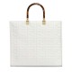 Replica Fendi borsa tote media con motivo Sunshine FF 8BH386 crema