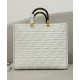 Replica Fendi borsa tote media con motivo Sunshine FF 8BH386 crema