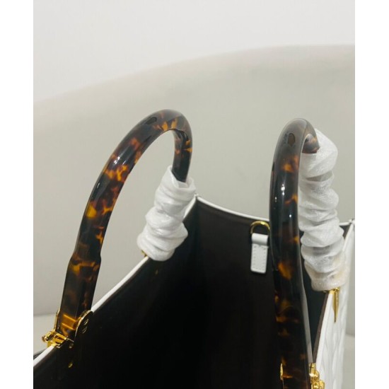 Replica Fendi borsa tote media con motivo Sunshine FF 8BH386 crema