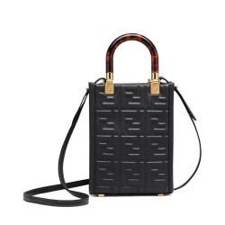 Replica Borsa shopper Fendi Mini Sunshine 8BS051 nera