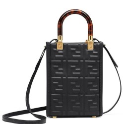 Replica Borsa shopper Fendi Mini Sunshine 8BS051 nera