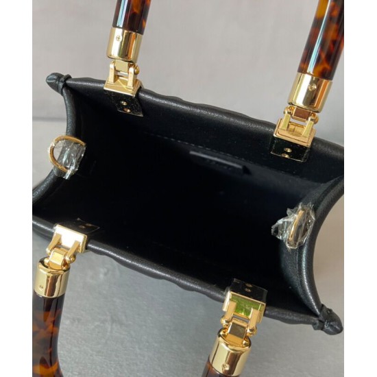Replica Borsa shopper Fendi Mini Sunshine 8BS051 nera